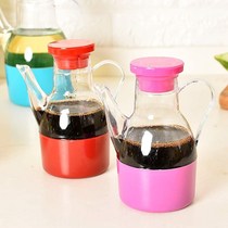 Household oil pot imitation glass leak-proof kitchen supplies filled with plastic size oil can soy sauce seasoning bottle vinegar bottle vinegar pot