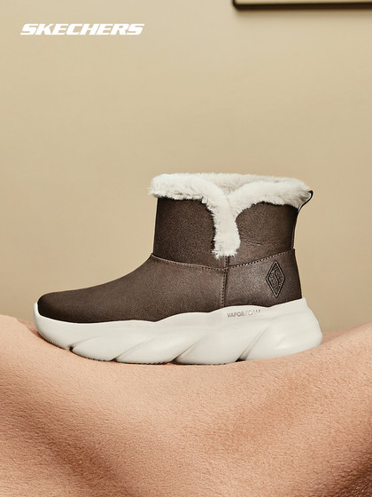 Skecher Makoto Boots 여름 여자 스노우 부츠 안티 슬립 패션 클래식 스타일 플러시 짧은 부츠 두꺼운 단독 강화 높이와 따뜻함 Skecher Makoto Boots 여름 여자 스노우 부츠 안티 슬립 패션 클래식 스타일 플러시 짧은 부츠 두꺼운 단독 강화 높이와 따뜻함