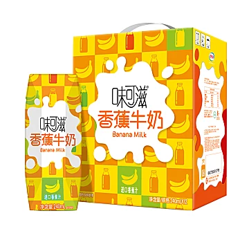 伊利丨味可滋香蕉牛奶240ml*12盒[15元优惠券]-寻折猪