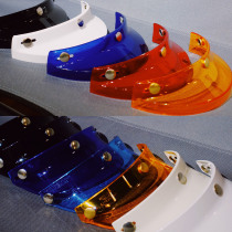 Taiwans retro motorcycle men and women cuddly 3 4 armor half helmets white helmets black and white PEAK HEYGO BLACK DOGS