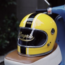 Taiwan Penguin Seabird Retro Helmet Motorcycle Safety Helmet Motorcycle Safety Helmet Male and Mens Little Helmets Heygo Black Dog