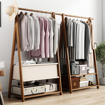 Simple clothes hat rack floor bedroom clothes hanger Home hanging clothes hanger minimalist modern living room rack corner storage rack