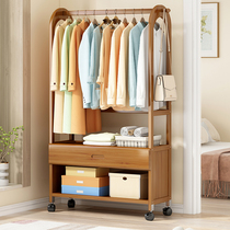 Simple clothes hat rack floor bedroom home hanging clothes hanger living-room upright hanger movable rack corner doorway