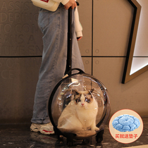 Pet pull rod box transparent cat outsourcePortable dog suitcase cat bubble box handheld capsule capsule winter