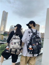 Sports Money Minimalist Backpack Ultra Fire Han Version Fashion Trends High School Students Double Shoulder Superior Sense Little Bear Casual 100 lap bag