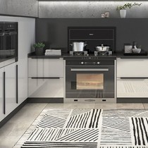 Invisible handle concealed style modern minimalist Nordic cupboard door handle wardrobe door handle black lengthened one meter