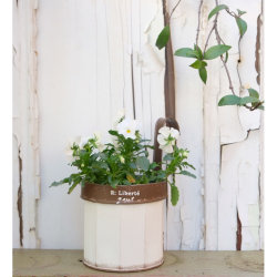 .Foreign trade export Japanese retro old iron flowerpot hanging pot ins garden groceries decoration pastoral zakka style