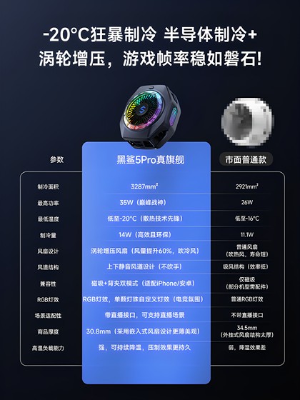 블랙 상어 휴대 전화 라디에이터 5Pro 자기 얼음 덮개 반도체 냉각기 냉각 및 냉각 아티팩트 애플 휴대 전화 라디에이터 백 클립 아이 패드 태블릿 라이브 전자 스포츠 게임 스페셜 블랙 상어 휴대 전화 라디에이터 5Pro 자기 얼음 덮개 반도체 냉각기 냉각 및 냉각 아티팩트 애플 휴대 전화 라디에이터 백 클립 아이 패드 태블릿 라이브 전자 스포츠 게임 스페셜