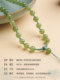 6mm 자연 Hetian jade jade round bead chain S925 실버 싱글 및 더블 이어 koi 자물쇠 나침반 펜던트 끈 새 모델 6mm 자연 Hetian jade jade round bead chain S925 실버 싱글 및 더블 이어 koi 자물쇠 나침반 펜던트 끈 새 모델