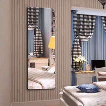 Mirror full-length mirror female dressing mirror wall hanging paste home bedroom frameless fitting mirror student dormitory mirror wall