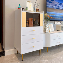 Minimalist modern cabinet leaning against wall locker Nordic drawer cabinet-side cabinet