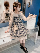 Korean version of the Yanqi Girls' dress Chunqiu suit 2022 new girl college wind Lolita Princess skirt