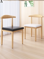 Milk Tea Shop Fast Food Minimum Style Seat Chair Chair Meeting Mahjong Table Simple Table Owl and Chair