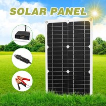 适用于 car Solar Panel Kit set Dual USB Port Off Monocrystal