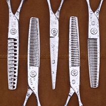 Steel Zaki Flat Tooth Cut Thin Cut Haircut Hairdressing Scissors Suit Hairstylist Professional With Hairdressing Scissors Haircut Scissors