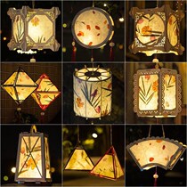 Handmade Lanterns Homemade Material Tiger Year Hanging Accessories Diy Chinese New Year Flowers Light Hanfu Hand Palace Lantern Ancient Wind Toy Lighting