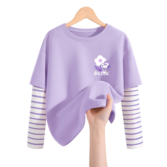 Snoopy Girls Long Sleeve T-shirt 2024 New Pure Cotton Autumn Dress Fashionable Bottoming Shirt Trendy Children's Spring and Autumn Top
Snoopy Girls Long Sleeve T-shirt 2024 New Pure Cotton Autumn Dress Fashionable Bottoming Shirt Trendy Children's Spring and Autumn Top