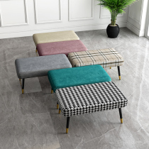 Entry door change shoe stool home door modern minimalist entrance door bench light luxury high-end wear shoe stool