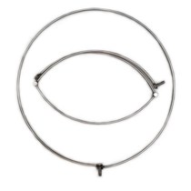 Solid stainless steel net copying net can fold the net head in a solid one - part network plagiaring ring 8m copying net