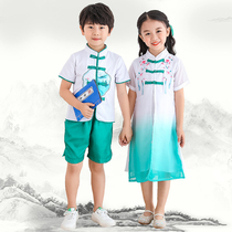 61 Kindergarten garden suit primary school graduation performance Hankin Gukite Chinese wind and praise recitation suit suit