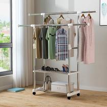 Clothes-horse rack floor gVxcn shelf folded-clothesline clotheshorse indoor sunning bedroom hanging clothes cool clothes room No