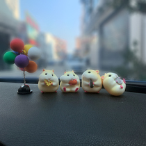 Car Pendulum Small Hamster On-board Cartoon Ornament Hamtaro Middle Control Table Cute Paparazzi 2022 Car Interior