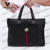 Mens handbag handbag mens genuine leather Yoko briefcase Business single shoulder inclined satchel for official business bag