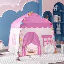 Children Tent Interior Small Doll Family Female Princess Boy Able to sleep and fold simple speed open large bedroom red