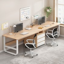 Twin Writing Table Double Study Table Children Girl Solid Wood Desk Double Kid With Bookcase All-girl Girl Child