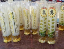 White matter founder (candle pair) red and white candle Buddha wax arrangement Lingtang to sacrifice the whole batch