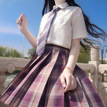 (Fleshy grapes) a ruler jk painting hand original plaid pleated skirt skirt skirt skirt