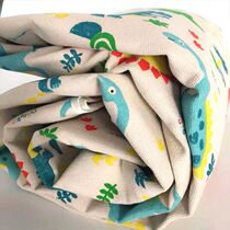 Old coarse cloth cool mat thickened encrypted Sittthick canvas cotton summer cool white bed linen kindergarten double Tianjin tradition