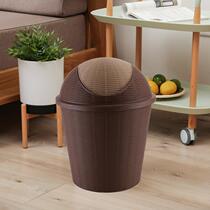 Trash can home shake-up with cover imitation vine choreography room toilet wastebasket Covered Bedroom Kitchen-Kitchen Toilet Bowl