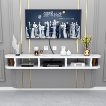 Simple wall-mounted TV cabinet modern minimalist small-family-type living room wall-hanging storage cabinet Bedroom set-top box