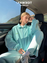 Internet Red Fried Street Sports Suit Women Spring Autumn Loose Korean version Fashion clothing student Leisure Two sets of running clothing