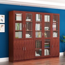 Office Filing Cabinet Information Stall Case Wood Containing Bookcase With Glass Door Bookcase Solid Wood Bookcase Locker