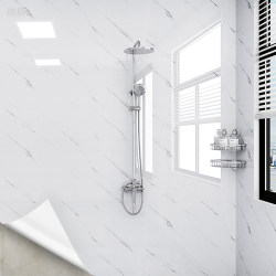 Beno -bath waterproof wall paste wallpaper wallpaper self -adhesive tide -proof bathroom bathroom toilet wall covered ugly tile sticker