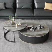 Rock Plate Tea Table Table Living Room Home Nordic Sensation Modern Minima Light Extravagant Face Size Round Combined Tea Table