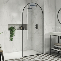 Arched partition tempered glass screen shower room light and luxurious overall One-type bathroom toilet dry and wet separation