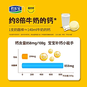 【君乐宝】思克奇高钙奶酪棒450g/袋[40元优惠券]-寻折猪