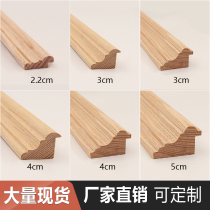 Solid wood line of the vaginal corner line of the single-port decoration interface press door line