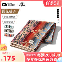 Campaign Campaign Warm Flower Blanket Outdoor Carpet Towel Blanket Portable Campaign Camping Xinjiang Pure Cotton Carpet Summer