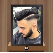 Men Hairdressel Beauty Hair Salon Hung Painting Hairstyle Photo Frame Beauty Hair Shop Wall Decoration Painting Hair Salon Wall Appliqued Wall Painting Wall Painting