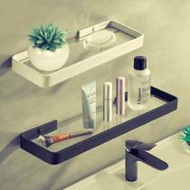 Toilet Shelve Wall Wall-mounted Wall Free Toilet Washroom Toilet Wash Terrace Mirror Front Bathroom Glass Containing Shelf