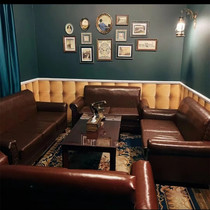 Customized script killing tables and chairs werewolf killing tables and chairs Republic of China Japanese style hall sofa physical store mystery club table games tables and chairs