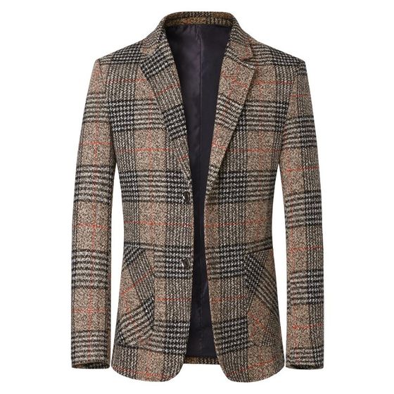 High-end quality autumn f trend middle-aged men's suit daddy suit casual suit top plaid men's outerwear
High-end quality autumn f trend middle-aged men's suit daddy suit casual suit top plaid men's outerwear