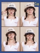 American retro corduroy wide-brimmed peaked cap baseball cap showing faces for young men and women Collectibles Tribe HOME