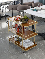 High-end hotel food delivery trolley restaurant wine beverage cake multi-layer trolley commercial mobile tool trolley