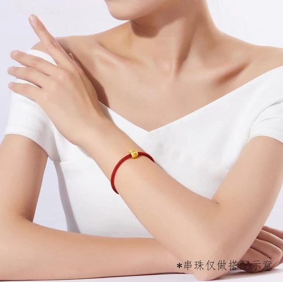 Zhousheng Transport Bead Bracelet 3mm 와이어 로프 네이티브 올해 빨간 로프 하드 골드 구슬 DIY 브레이슬릿에 적합합니다. Zhousheng Transport Bead Bracelet 3mm 와이어 로프 네이티브 올해 빨간 로프 하드 골드 구슬 DIY 브레이슬릿에 적합합니다.