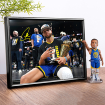 Curry Poster Photo Frame Frame Decorated NBA Basketball Souvenir Handling Birthday Gift Around Photo Murals